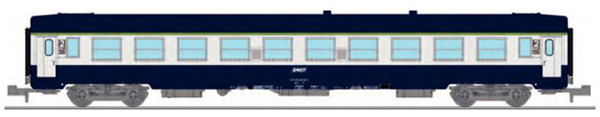 REE Modeles NW-190 - UIC SLEEPING CAR, Low roof, framed logo, Blue TEN color Era IV
